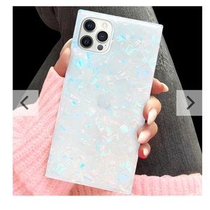 Flaunt Opal Shell Square iPhone Case, iPhone 13 Pro